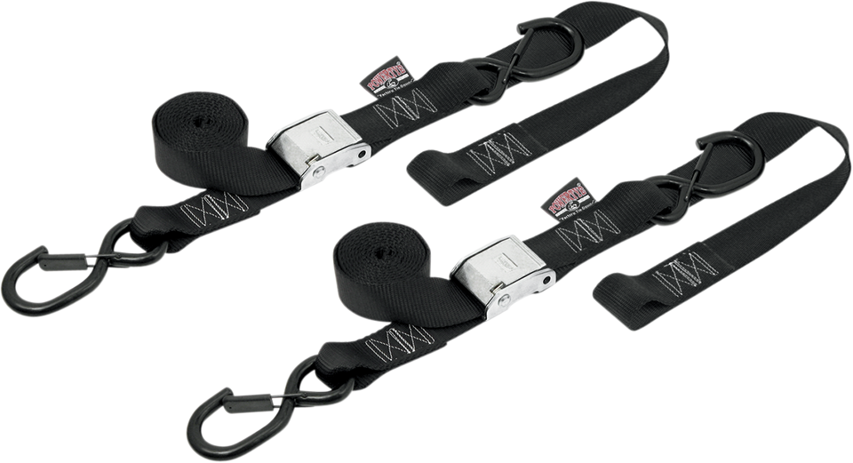 Cam Tie-Downs - 1-1/2" x 6-1/2 - Black - Lutzka's Garage