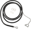 Brake Line - Front - Black - +8" with ABS - Lutzka's Garage