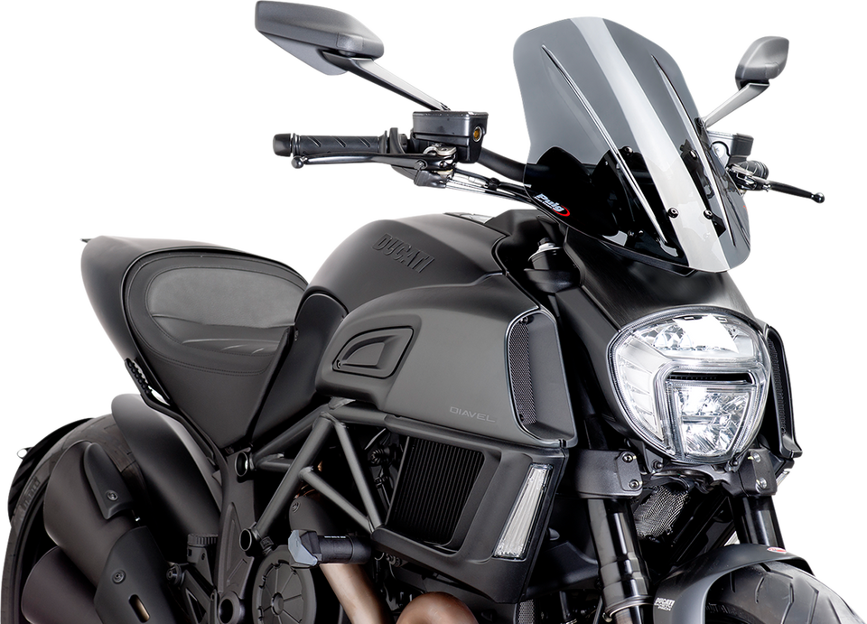 New Generation Windscreen - 17-1/2" - Dark Smoke - Diavel - Lutzka's Garage