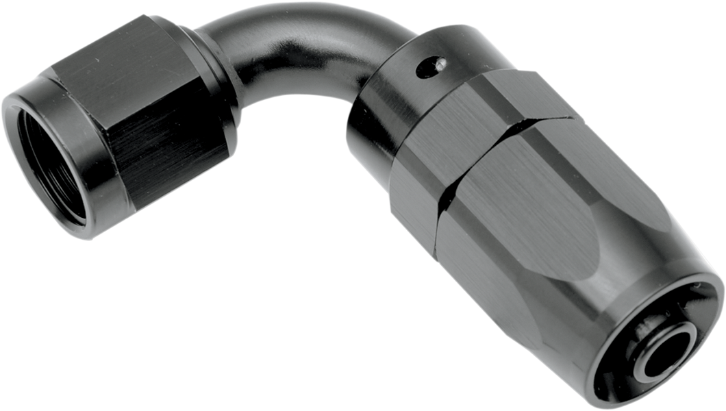 Oil Line Fitting - Black - 45° - Lutzka's Garage