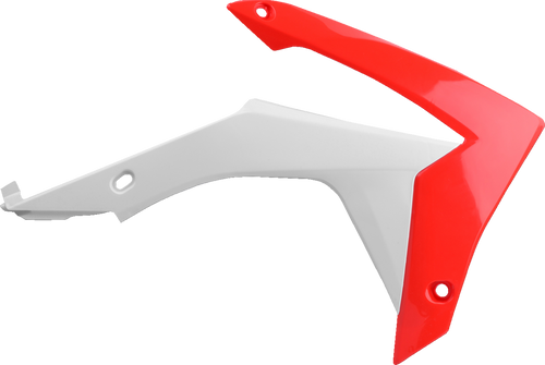 Radiator Cover - 04 OEM Red/White - CRF 250R/450R