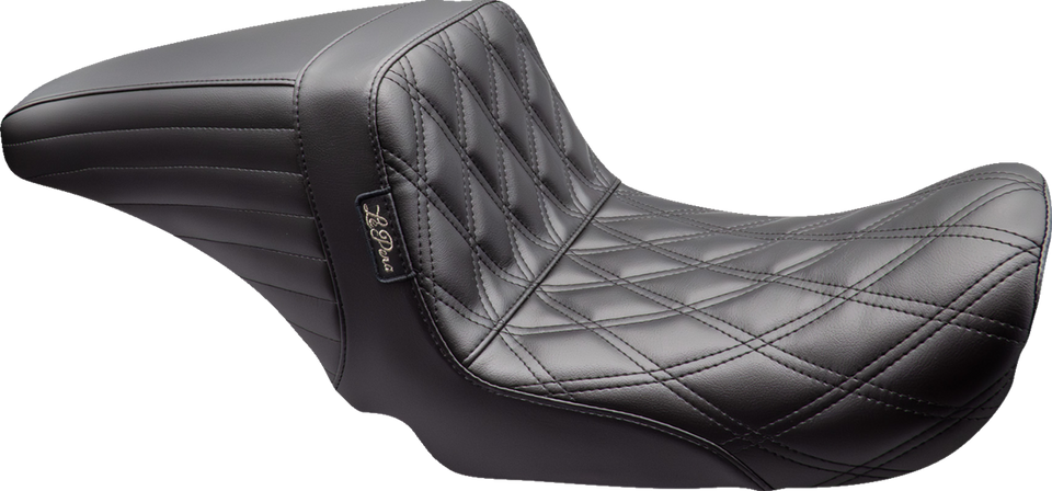 Kickflip Up Front Seat - Double Diamond - Black - Dyna 06-17 - Lutzka's Garage