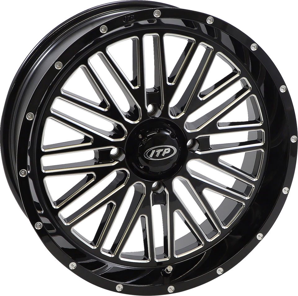 Wheel - Momentum - Front/Rear - Black/Milled - 18x6.5 - 4/137 - 4+2.5 (+10 mm)
