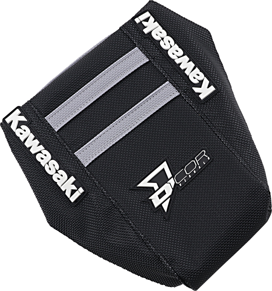 Seat Cover - Black/Gray - KX 16-20 - Lutzka's Garage