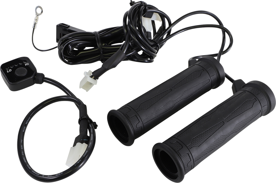 Grips - Heated - Thumb Throttle - 5 Level - 7/8" - Lutzka's Garage