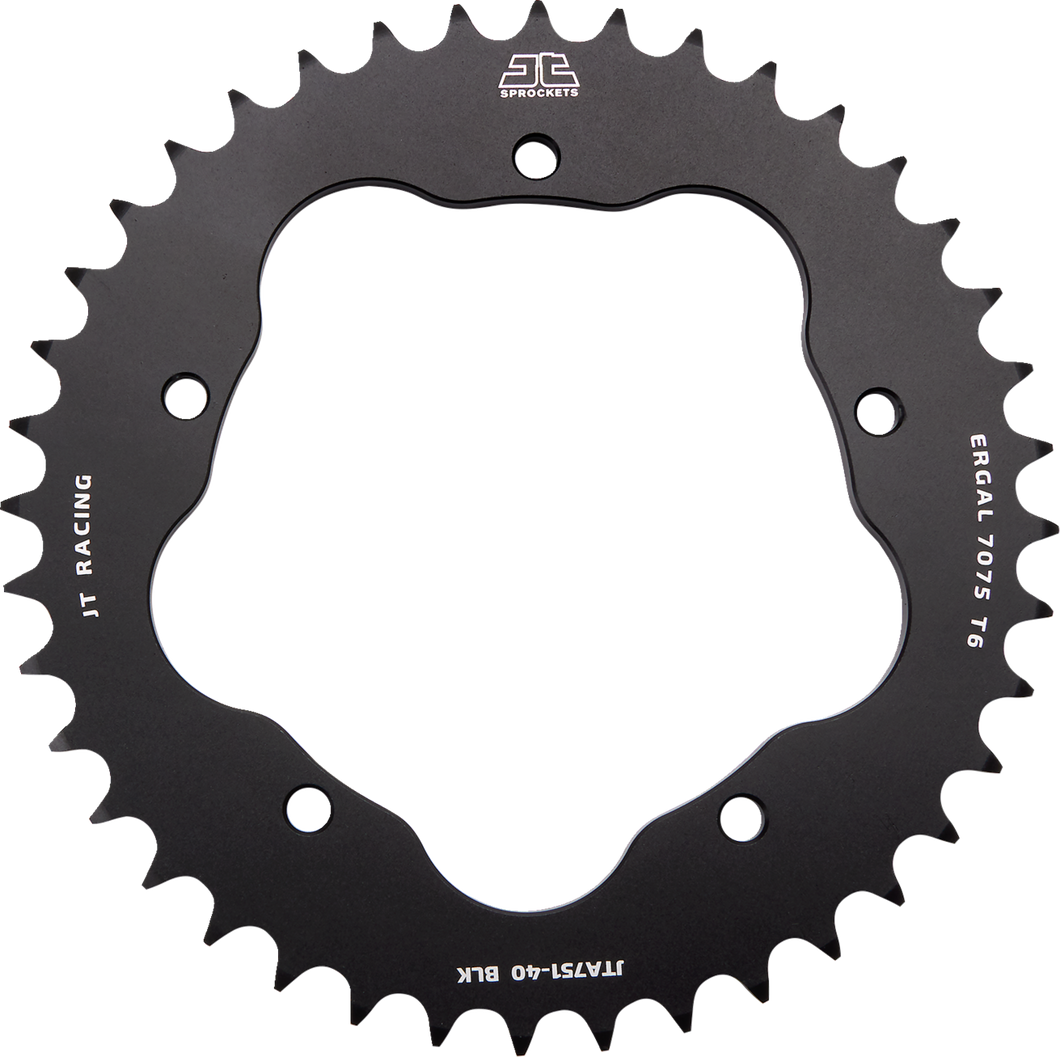 Rear Aluminum Sprocket - 40 Tooth - Black - Ducati - Lutzka's Garage