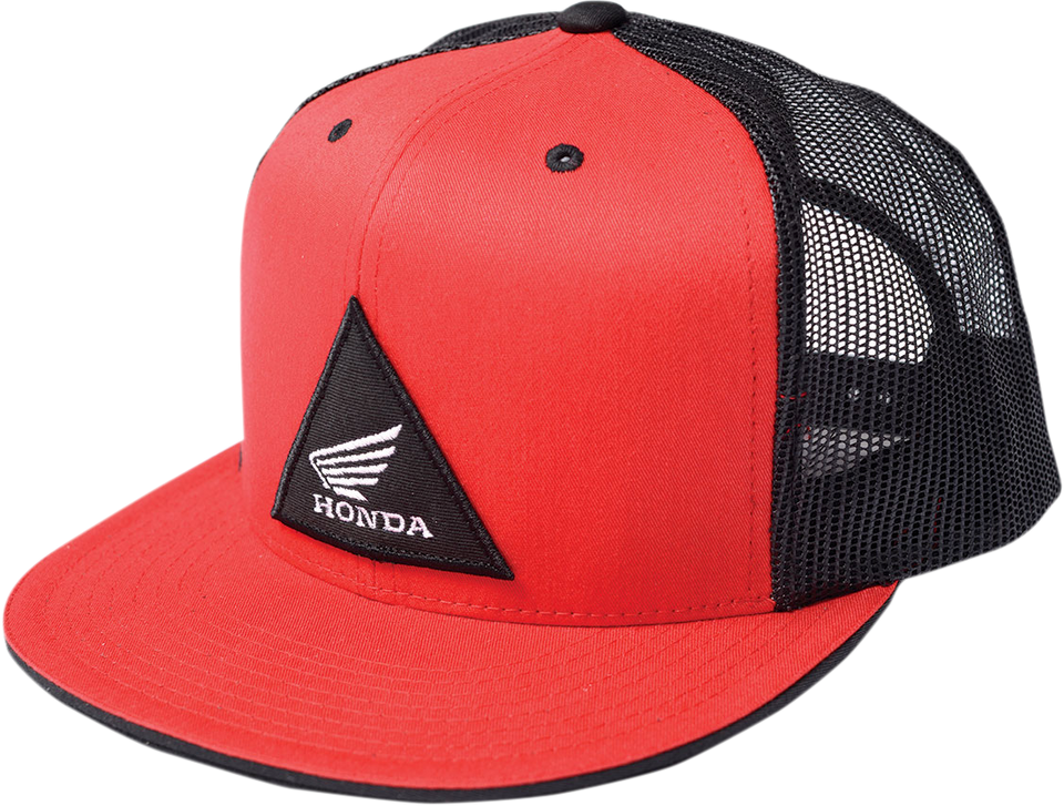Honda TRI Snapback Hat - Red/Black - Lutzka's Garage