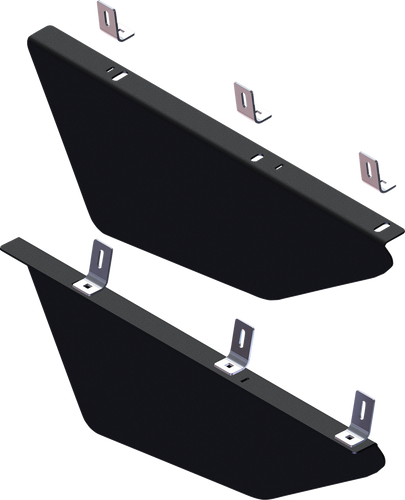 Front Lower Doors - Black - Talon 1000/1000-4 - Lutzka's Garage