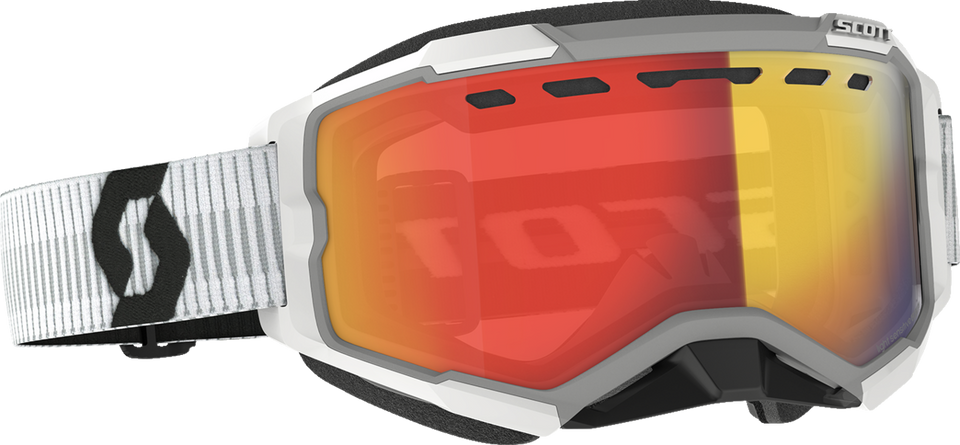 Fury Snow Goggles - Light Sensitive - White - Red Chrome - Lutzka's Garage