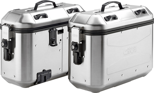 Dolomiti Monokey Side Cases - 36L - Silver - Lutzka's Garage