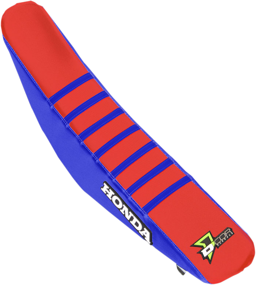 Seat Cover - Blue/Red - CRF 17-21 - Lutzka's Garage