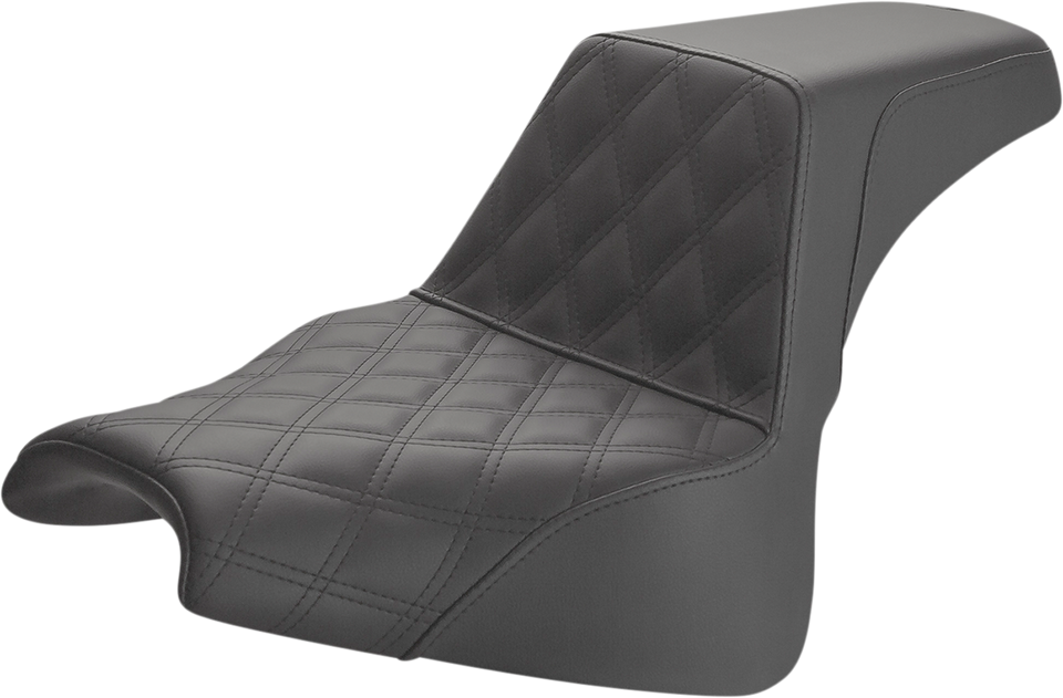 Step-Up Seat - Front Lattice Stitch - Black - FXFB - Lutzka's Garage