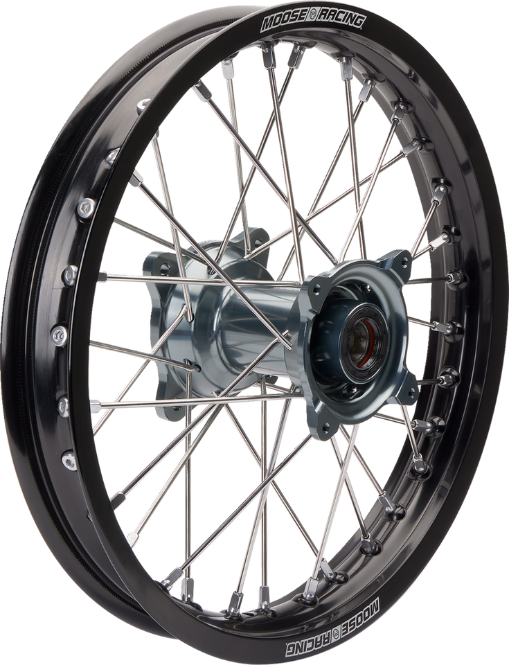 Wheel Assembly - SX-1 - Complete - Rear - Black Wheel/Gray Hub - 19x2.15