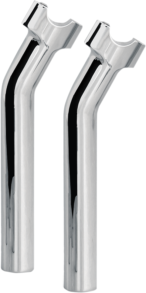 Risers - Pullback - 9-1/2" - Chrome - Lutzka's Garage