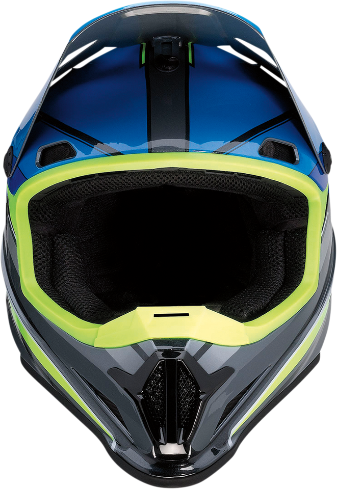 Rise Helmet - MC - Blue/Hi-Viz - XS - Lutzka's Garage