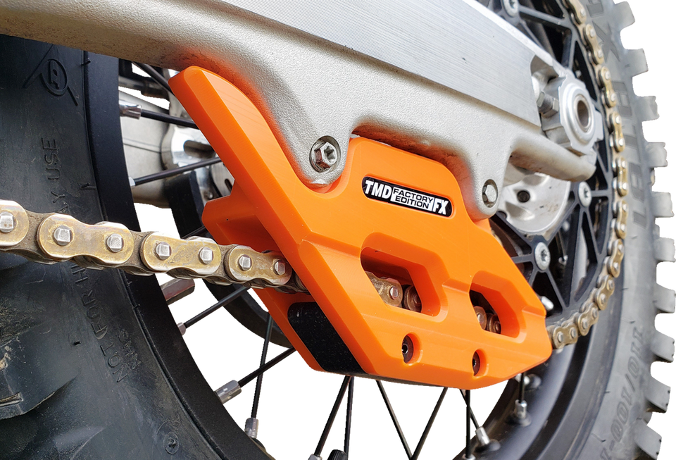 Factory Edition Chain Guide With Replacement Wear Pad - Orange - Lutzka's Garage
