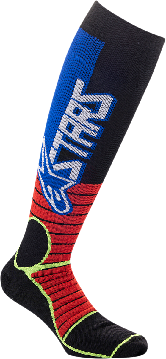 MX Pro Socks - Red/Yellow/Blue - Medium - Lutzka's Garage