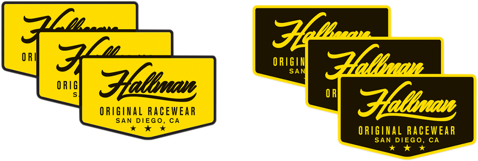 Hallman Decals - 6 Pack