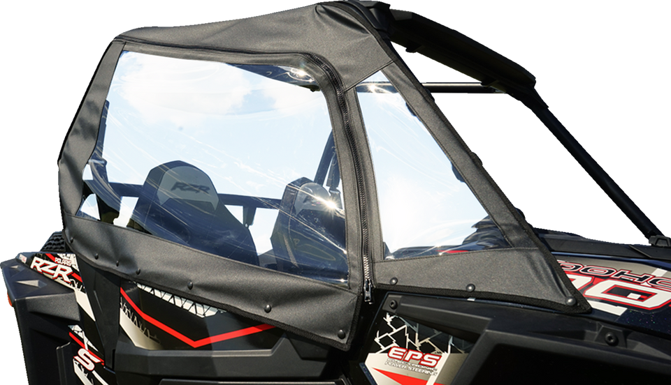 Soft Enclosure - Upper - Black - RZR - Lutzka's Garage