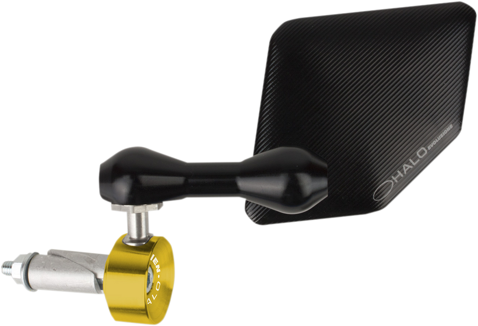 Halo Mirror - Gold - Left - Lutzka's Garage