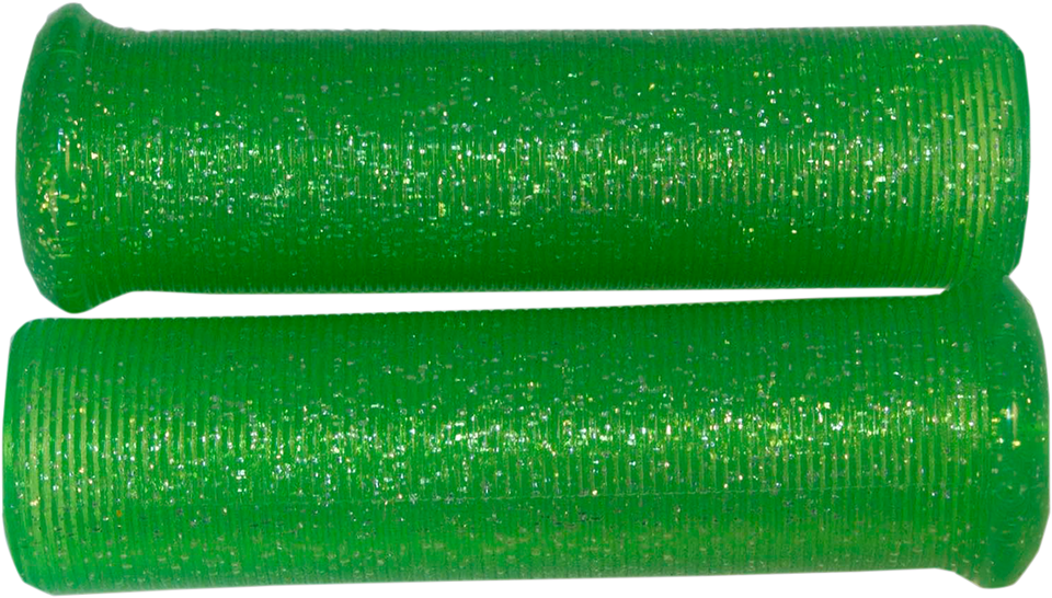 Grips - Retro - Metal - 7/8" - Green - Lutzka's Garage