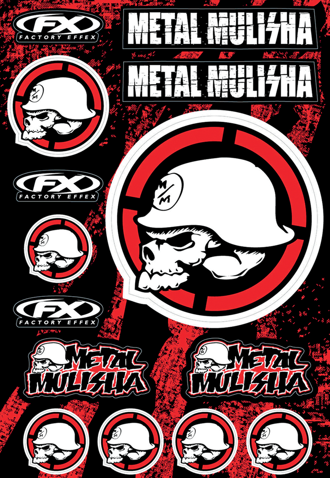 Decal Sheet - Metal Mulisha