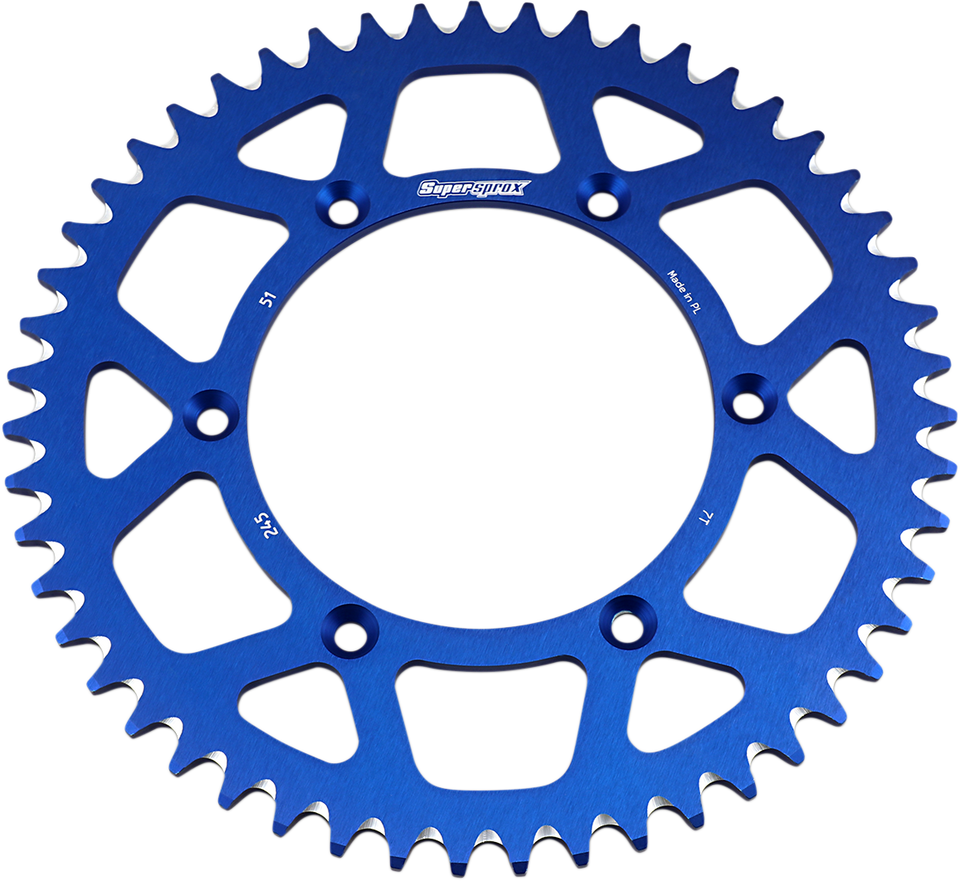 Rear Sprocket - Blue - Yamaha - 51 Tooth - Lutzka's Garage