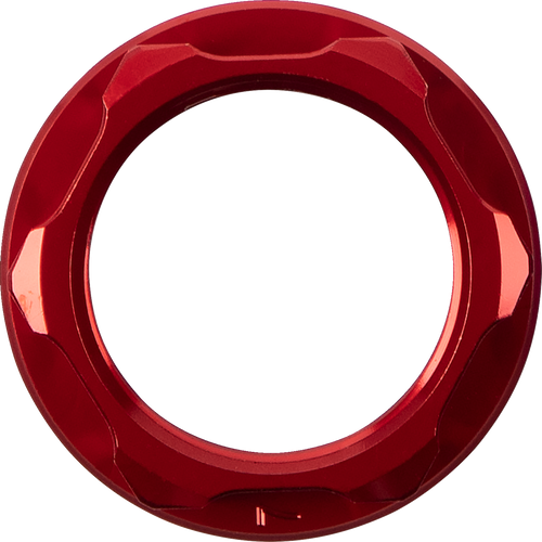 Steering Stem Nut - Red - Lutzka's Garage