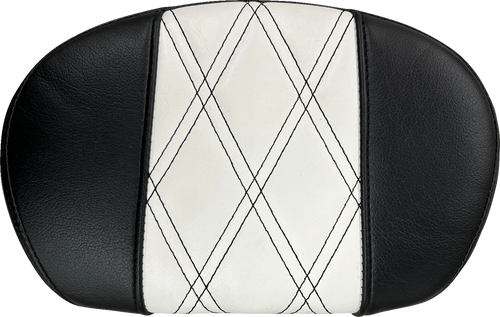 Sissy Bar Pad - Medium - GT1/HR1 Inlay - Black/White - Lutzka's Garage