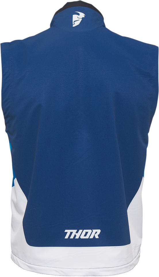 Warmup Vest - Navy/White - Medium - Lutzka's Garage