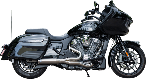 2-into-1 Qualifier Exhaust System - Race Only - Brushed - Stainless Steel - Lutzka's Garage