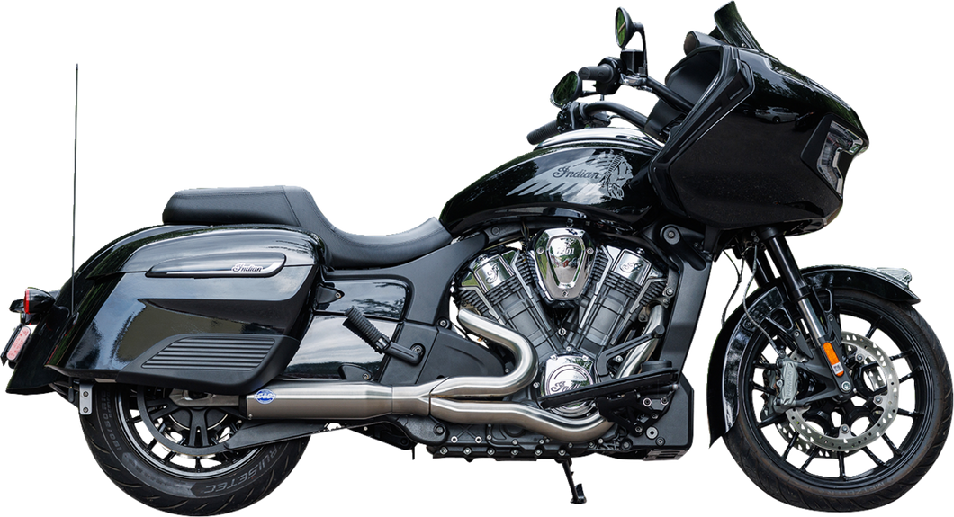 2-into-1 Qualifier Exhaust System - Race Only - Brushed - Stainless Steel - Lutzka's Garage