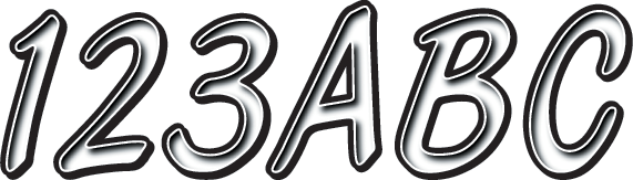 I.D. Sticker Kit - 400 Series - White - Lutzka's Garage