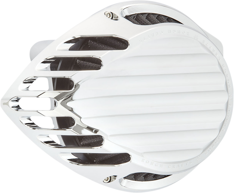 Finned Air Cleaner - Chrome - Lutzka's Garage