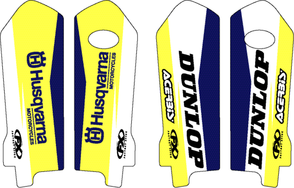 Fork Guard Graphic - Husqvarna