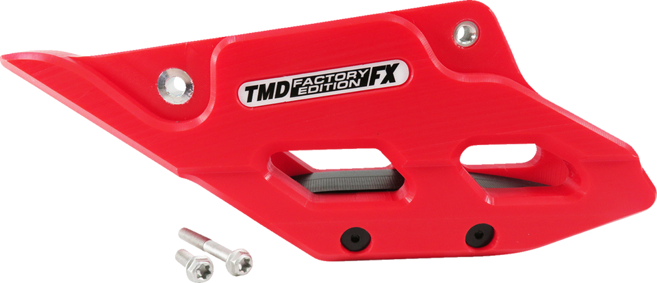 Factory Edition Chain Guide With Replacement Wear Pad - Red - Lutzka's Garage