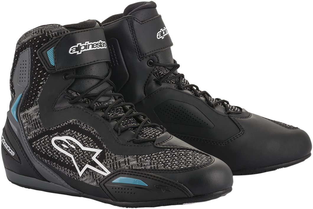 Stella Faster-3 Rideknit Shoes - Black/Teal - US 7.5 - Lutzka's Garage