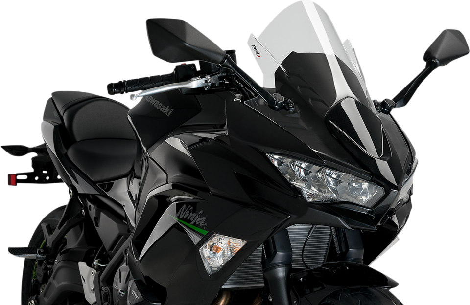 Race Windscreen - 19" - Clear - Kawasaki - Lutzka's Garage