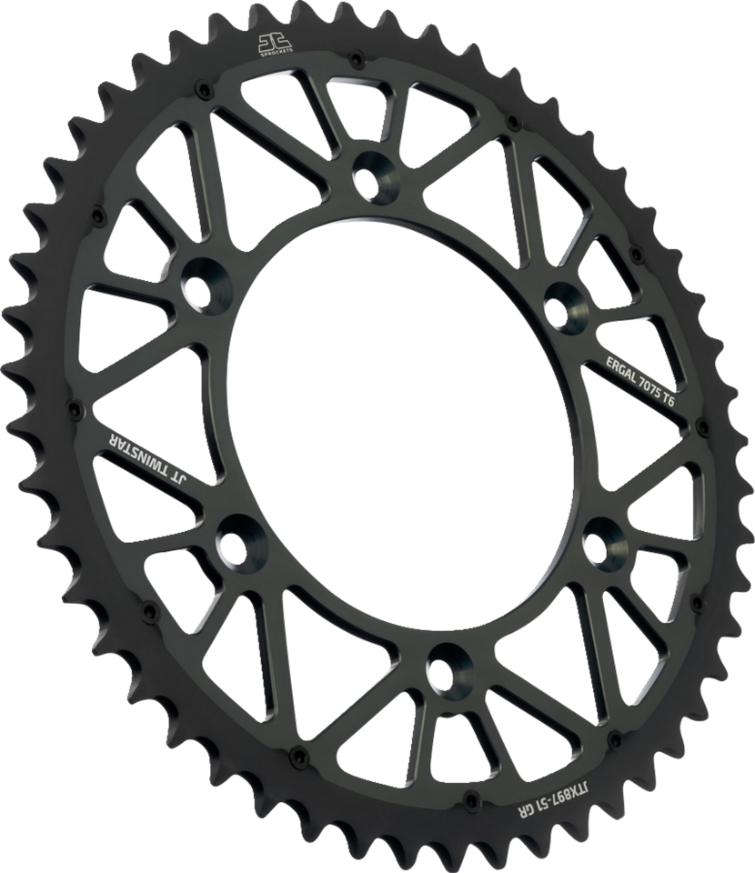 Steel Rear Sprocket - Graphite - 51 Tooth - Lutzka's Garage