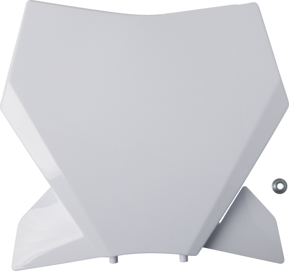 Front Number Plate - White - KTM - Lutzka's Garage