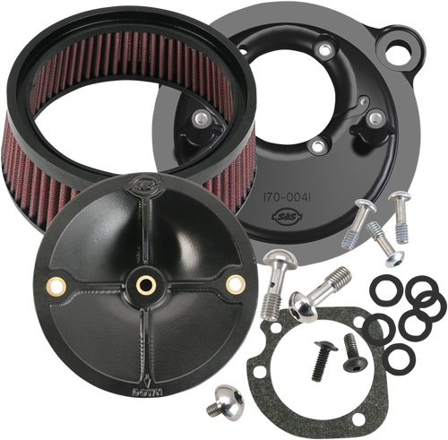 Super Stock™ Stealth Air Cleaner Kit - Black - Lutzka's Garage