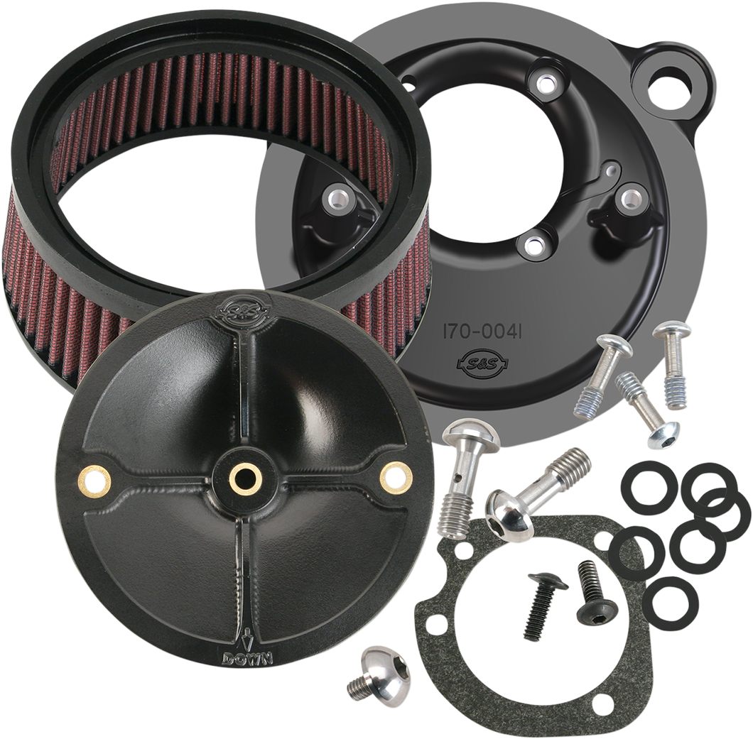 Super Stock™ Stealth Air Cleaner Kit - Black - Lutzka's Garage