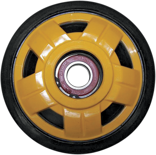 Idler Wheel with Bearing 6004-2RS - Yellow - Group 17 - 141 mm OD x 20 mm ID - Lutzka's Garage