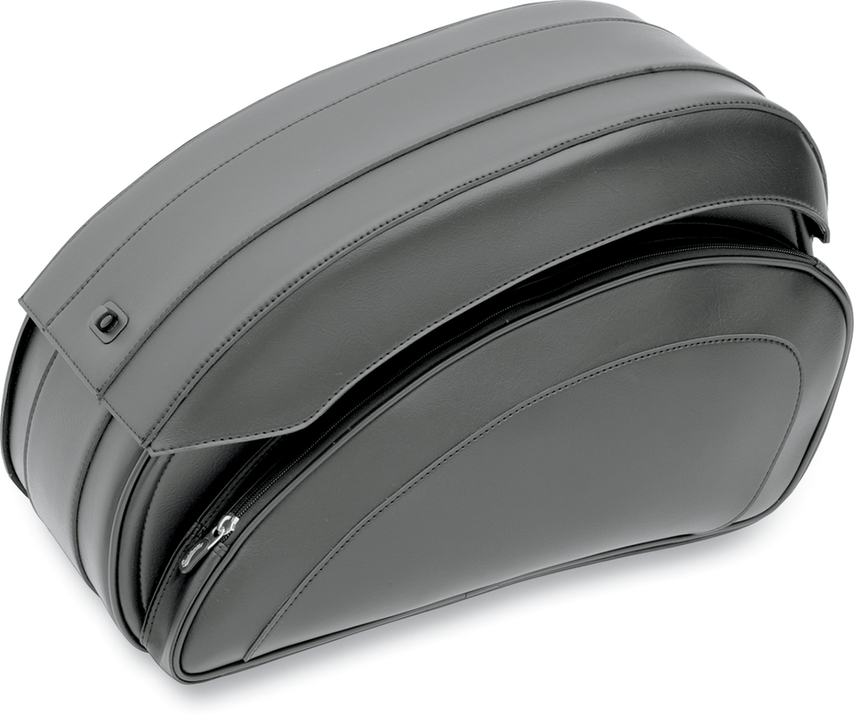 Deluxe Throwover Saddlebag - Black - Lutzka's Garage