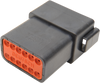 Deutsch Receptacle - 12 Pin - Black - Lutzka's Garage