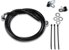 Brake Line - Front - Black - +4" - 99-07 FXST - Lutzka's Garage