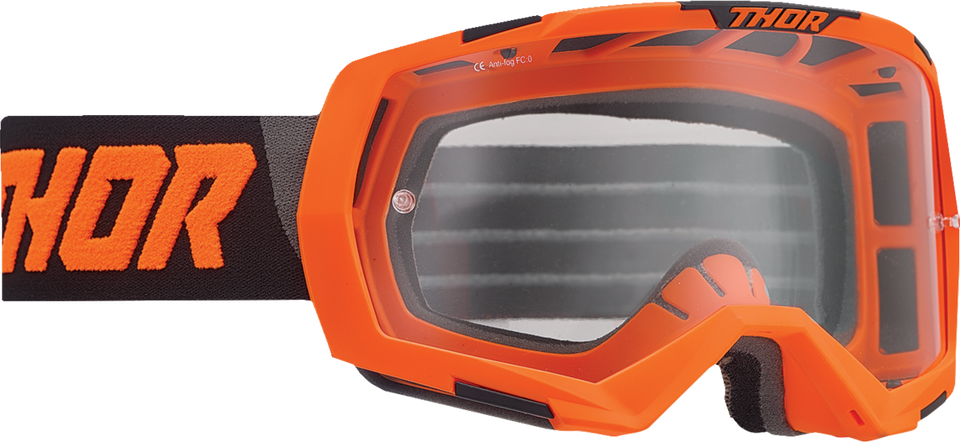 Regiment Goggles - Flo Orange/Black - Clear - Lutzka's Garage