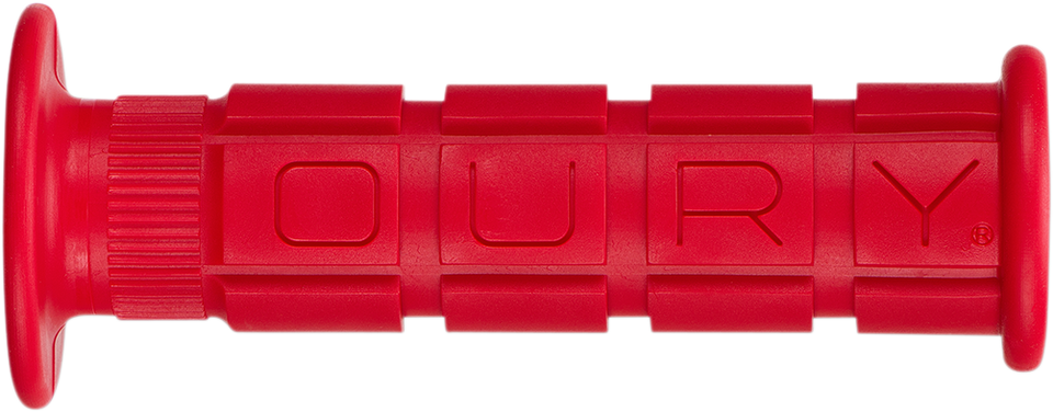 Grips - Single Compound - Flange - Red - Lutzka's Garage