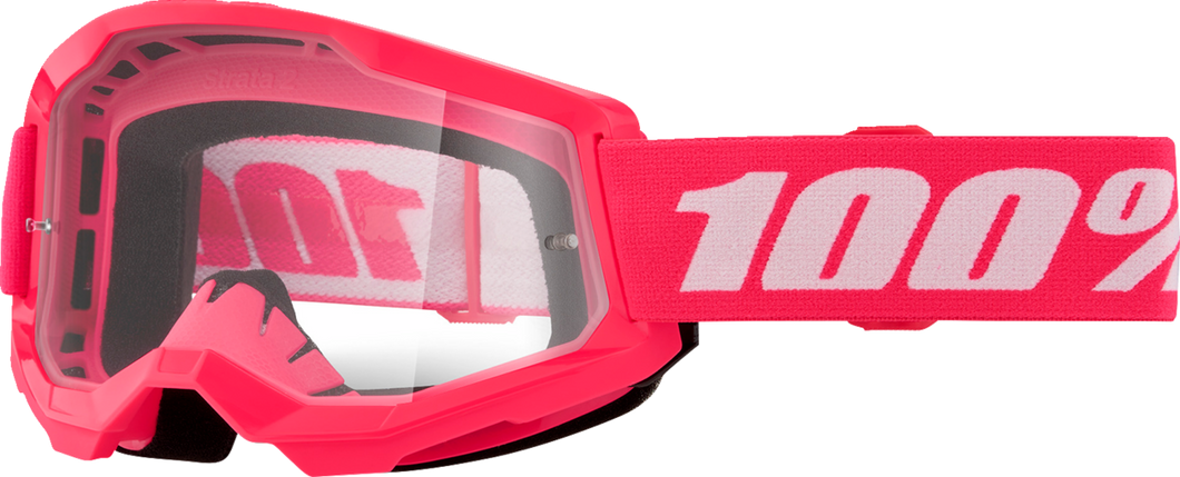 Strata 2 Goggle - Pink - Clear - Lutzka's Garage