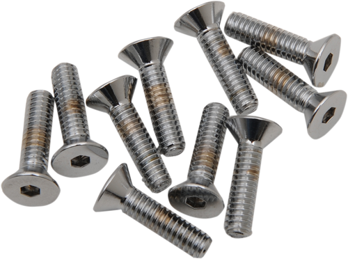 Bolts - Flat-Head - Chrome - 1/4